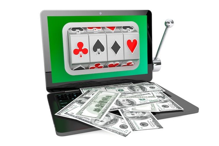 Interface meja blackjack dengan tombol taruhan yang jelas